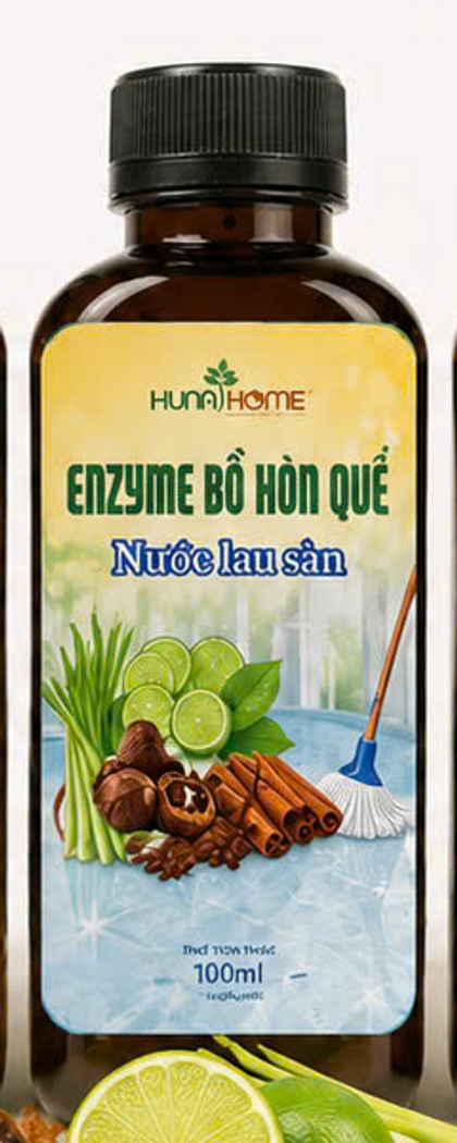 Chai Enzyme Bồ Hòn Quế nước lau sàn 100ml