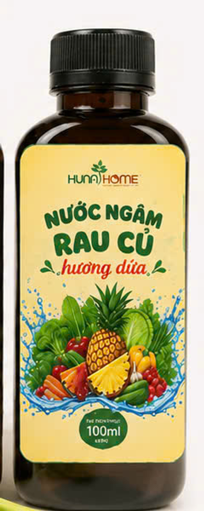Chai nước ngâm rau củ hương dứa 100ml